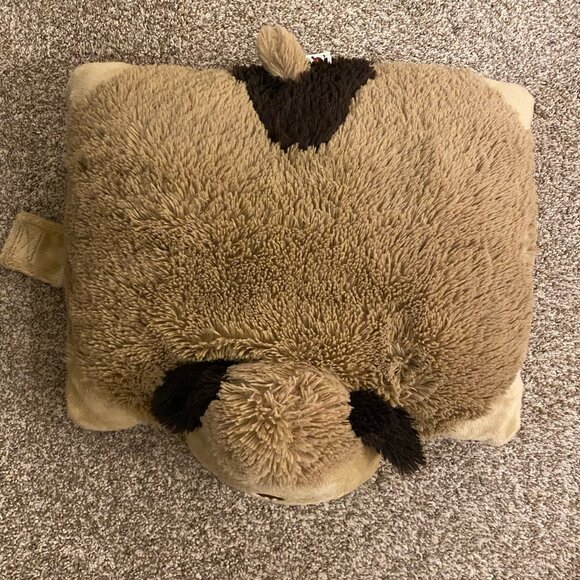 PILLOW PETS Puppy DOG Plush 19 Inch Stuffed Animal Tan Brown Soft Toy 2010 - Picture 1 of 5
